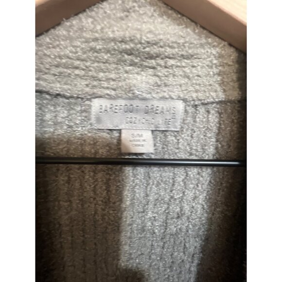 Barefoot Dreams CozyChic Lite Knit Cardigan Sweater Robe S/M Nylon Rayon Lounge - Picture 2 of 6